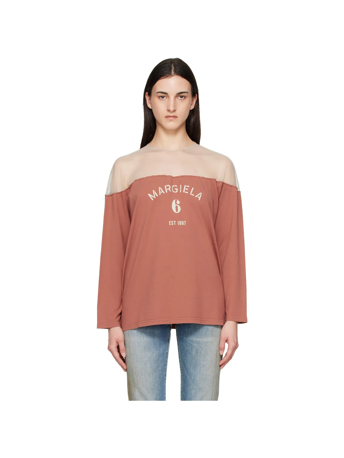 MM6 Maison Margiela Mannequin プリント ジャージ トップス - 画像1