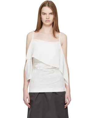 MM6 Maison Margiela Folded ジャカード キャミソール - サムネイル1