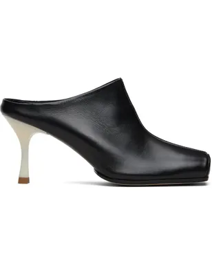 MM6 Maison Margiela ブラック Ballerina Mule ヒール - サムネイル1