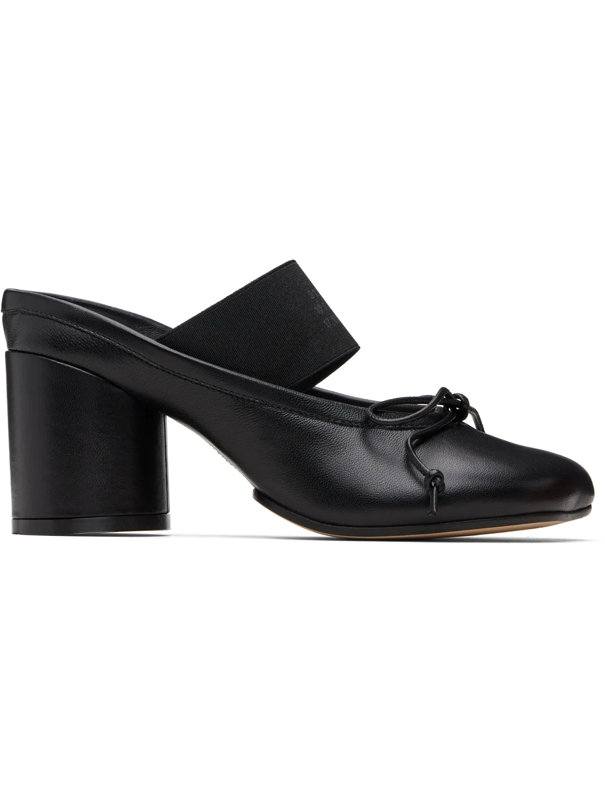 MM6 Maison Margiela ブラック Anatomic Numeric サンダル ヒール - 画像1