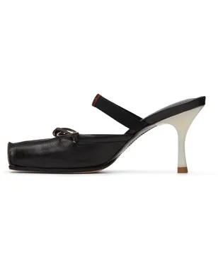 MM6 Maison Margiela ブラウン Ballerina Mule スクエアトゥ レザー ヒール - サムネイル3