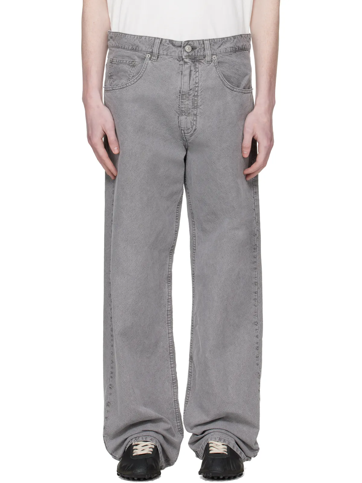 MM6 Maison Margiela キャンバス フェードジーンズ - 画像1