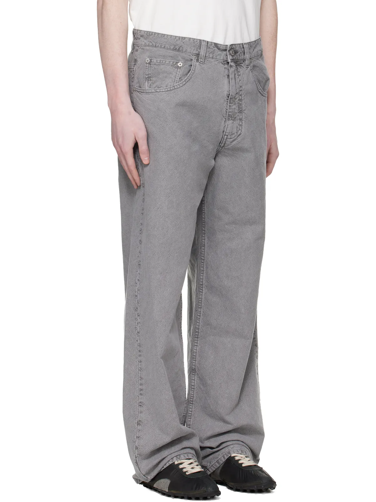 MM6 Maison Margiela キャンバス フェードジーンズ - 画像2