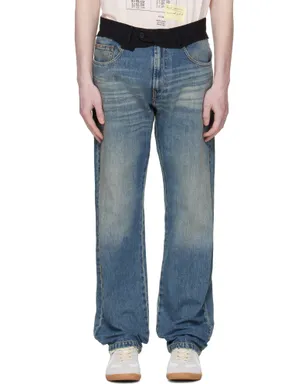 MM6 Maison Margiela Replaced ウエスト ジーンズ - サムネイル1
