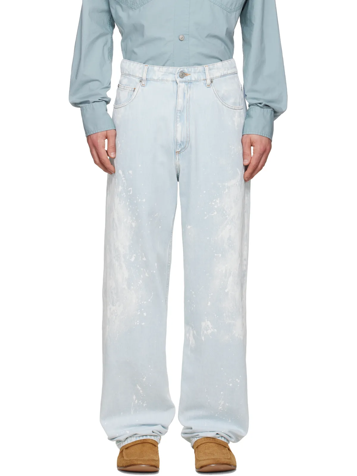 MM6 Maison Margiela ペイントスプラッター ジーンズ - 画像1