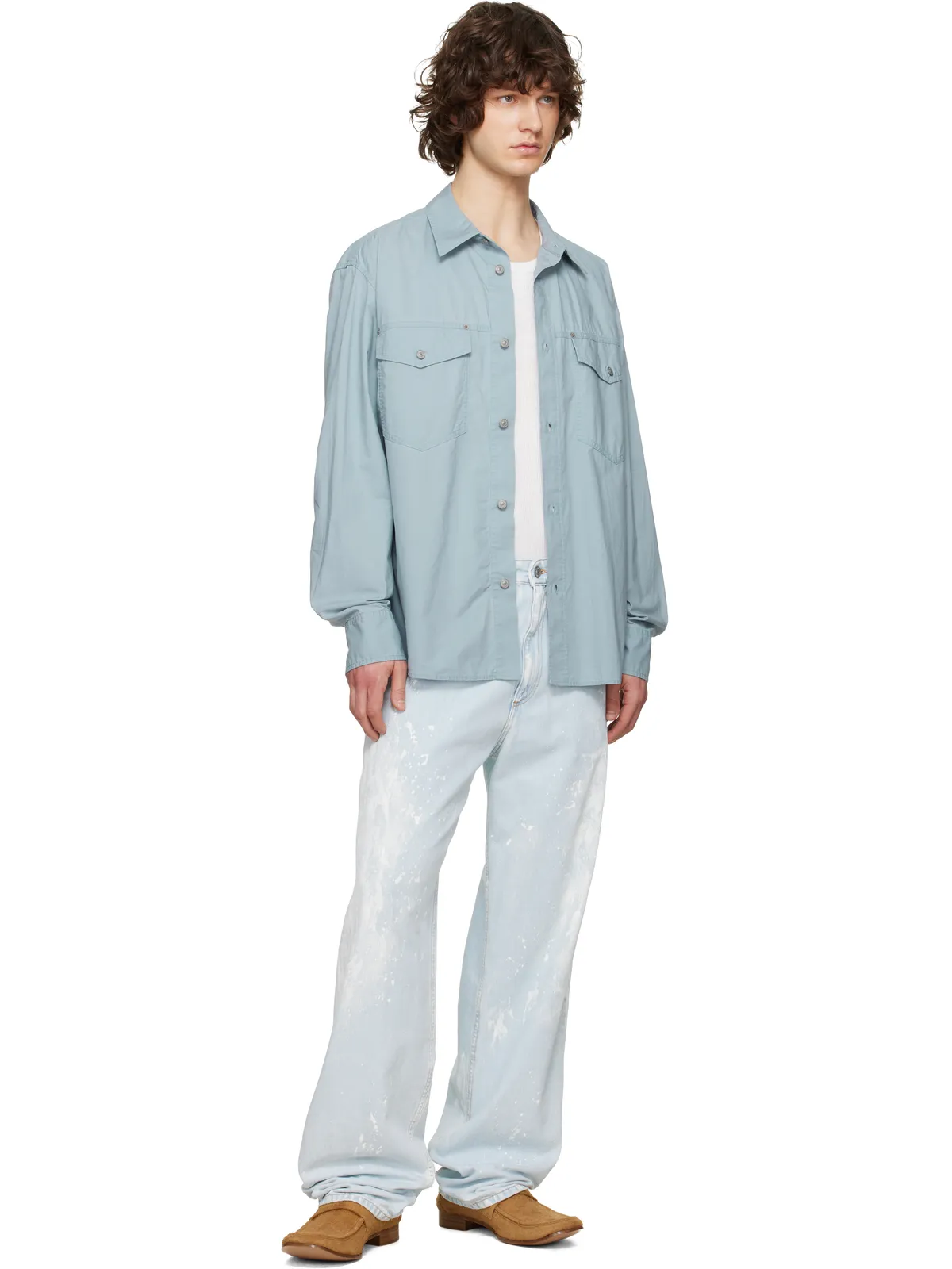 MM6 Maison Margiela ペイントスプラッター ジーンズ - 画像4