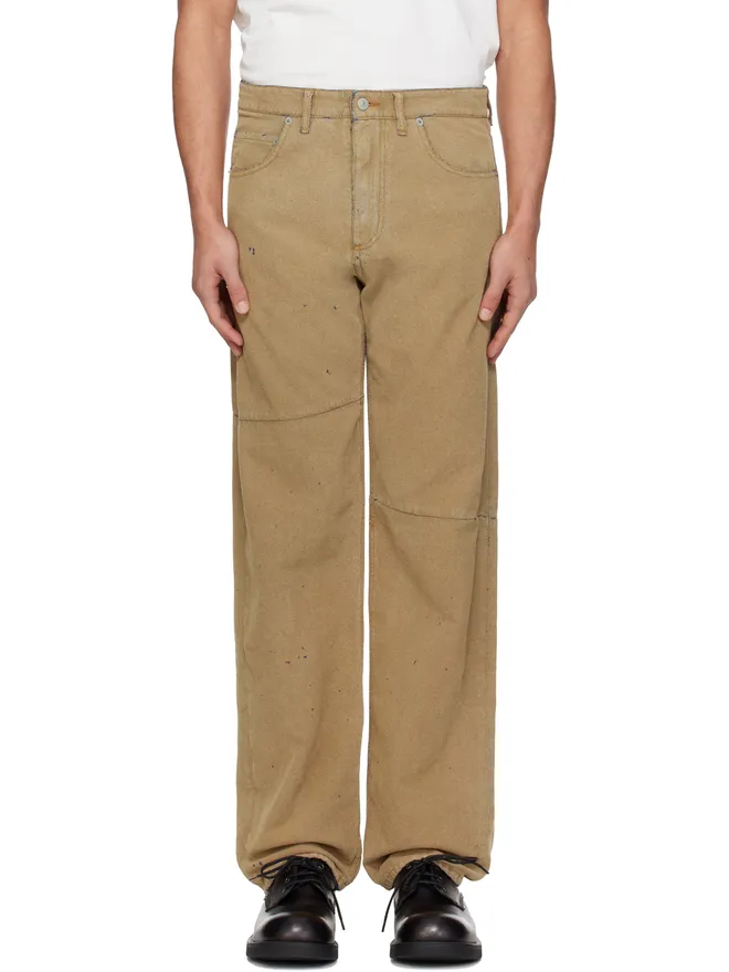 MM6 Maison Margiela MM6 Maison Margiela フェイクスエード ストレートレッグ ジーンズの商品画像