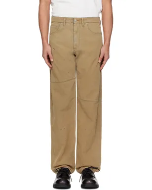 MM6 Maison Margiela フェイクスエード ストレートレッグ ジーンズ - サムネイル1