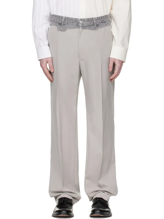 MM6 Maison Margiela MM6 Maison Margiela Replaced Waist ウール トラウザーズの商品画像