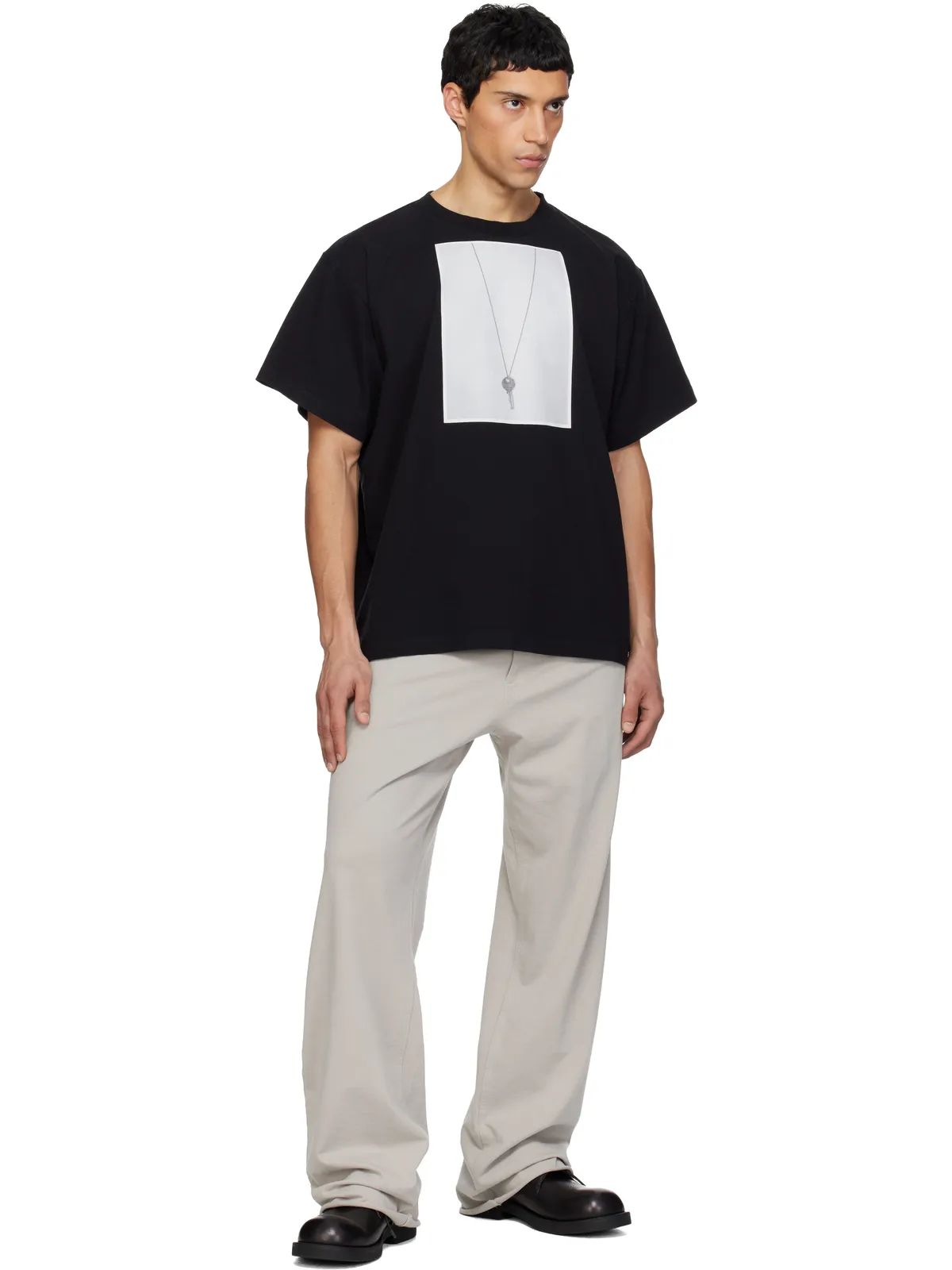 MM6 Maison Margiela ドローストリング トラウザーズ - 画像4