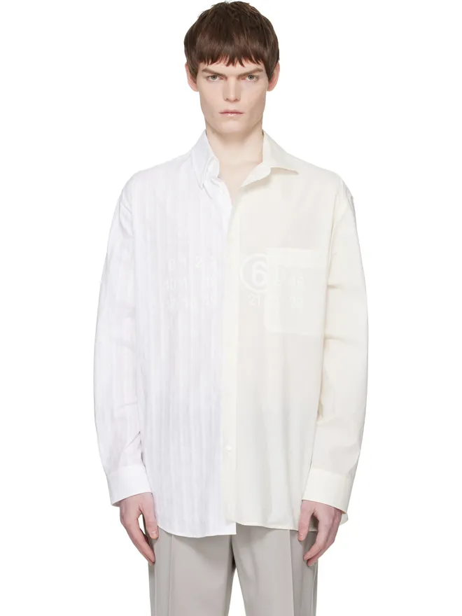 MM6 Maison Margiela MM6 Maison Margiela Numeric アシンメトリー シャツの商品画像