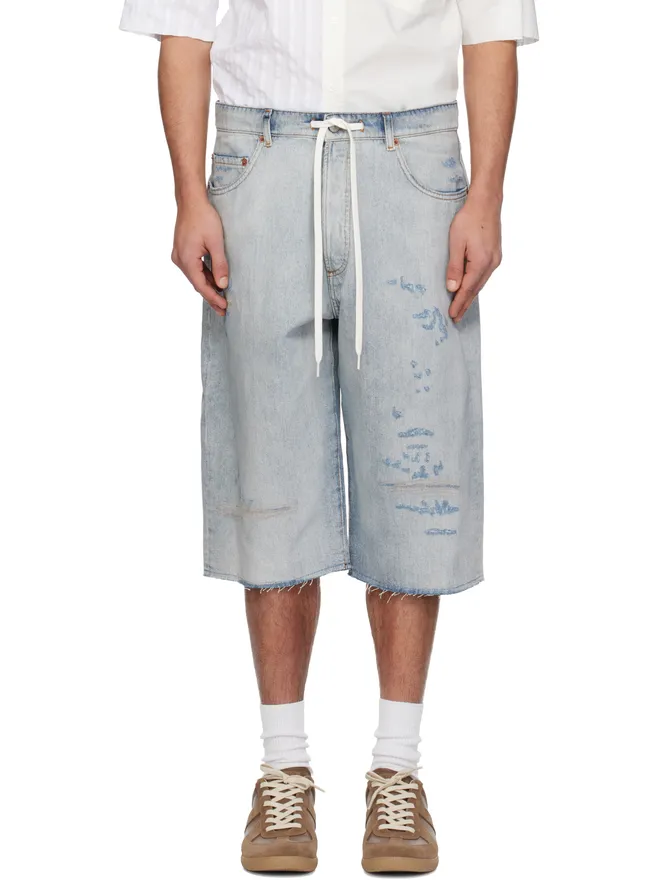 MM6 Maison Margiela MM6 Maison Margiela ドローストリング デニムショートパンツの商品画像