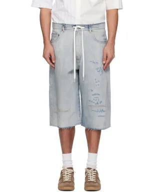 MM6 Maison Margiela ドローストリング デニムショートパンツ - サムネイル1