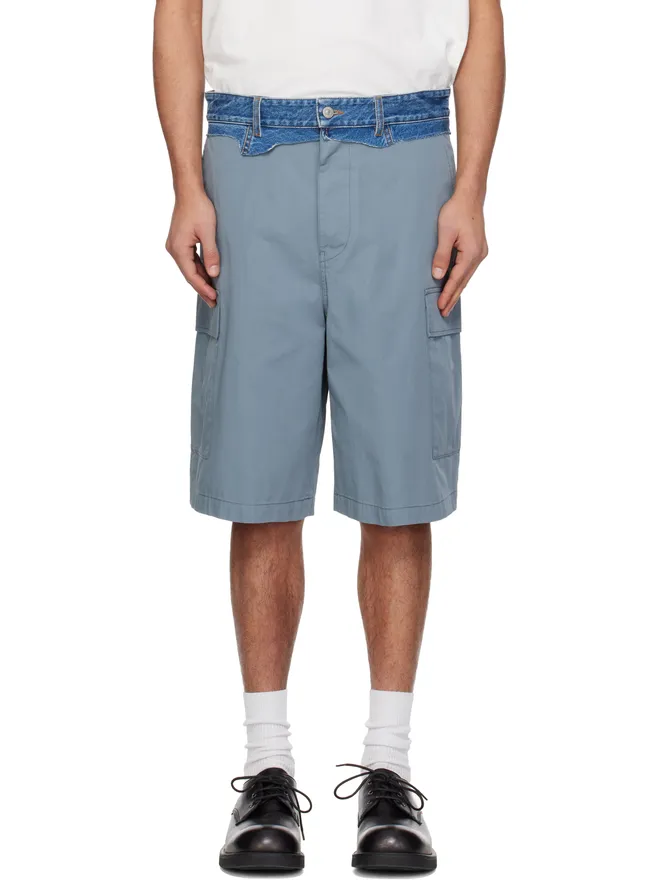 MM6 Maison Margiela MM6 Maison Margiela デニムウエスト カーゴショートパンツの商品画像