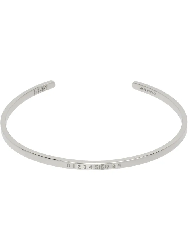 MM6 Maison Margiela MM6 Maison Margiela Minimal Logo カフブレスレットの商品画像