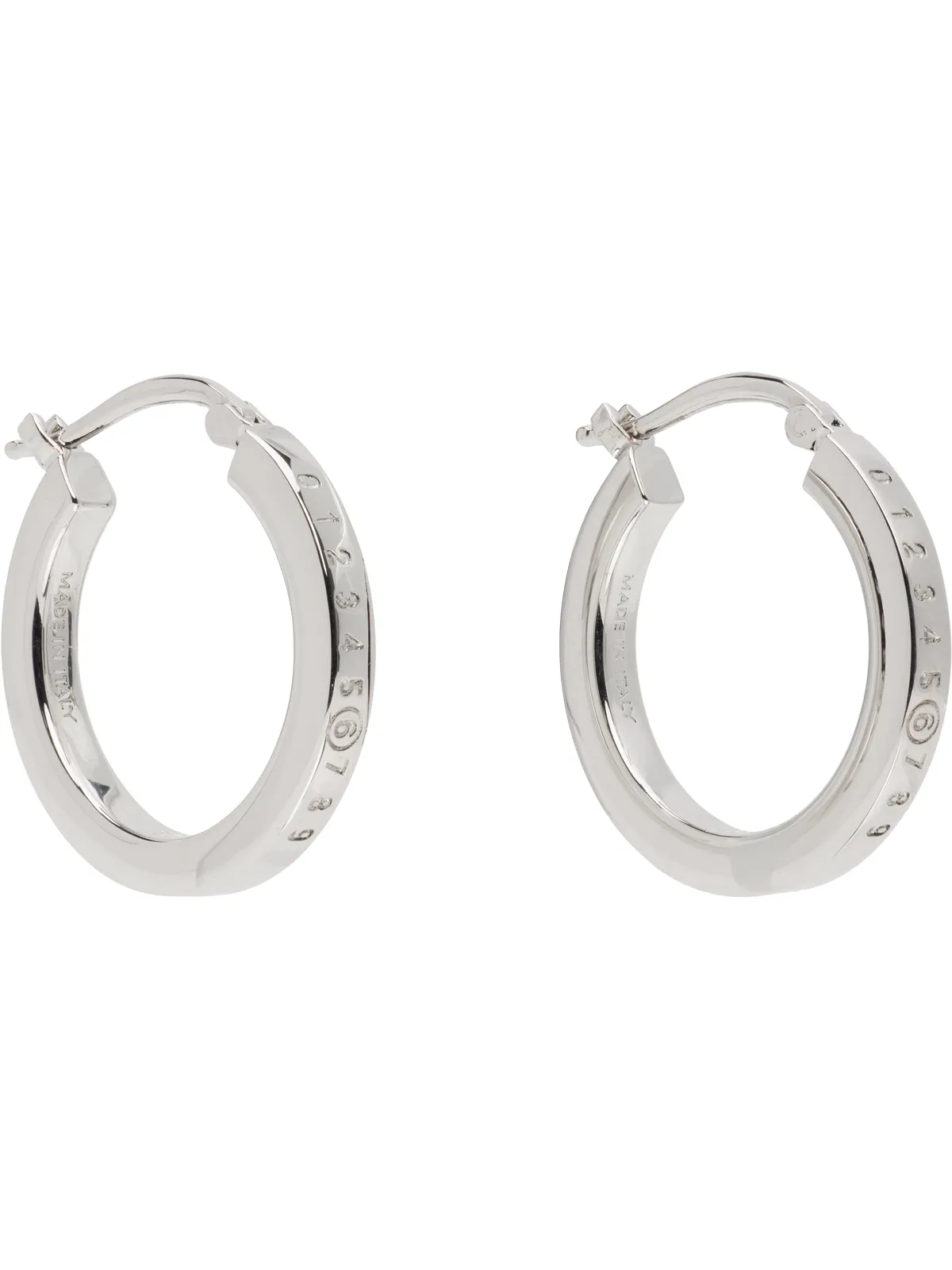 MM6 Maison Margiela Numeric フープピアス - 画像2