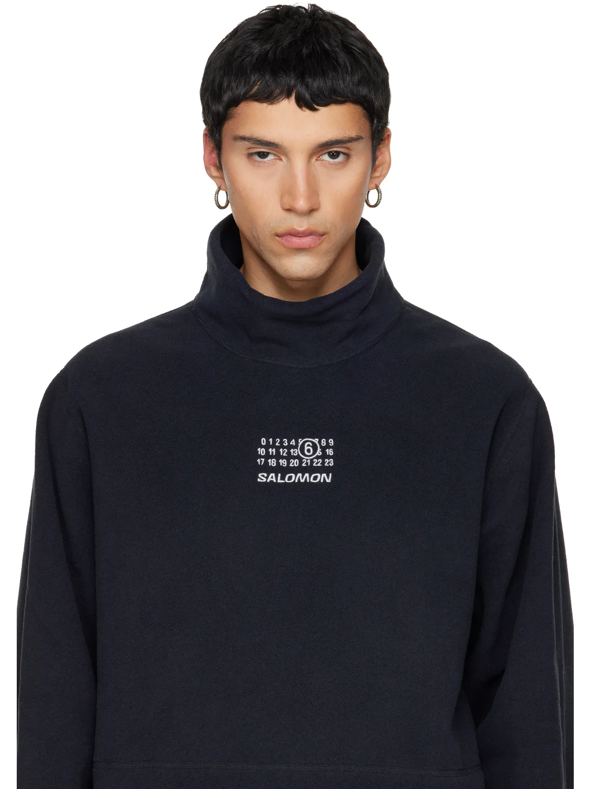 MM6 Maison Margiela Numeric フープピアス - 画像3