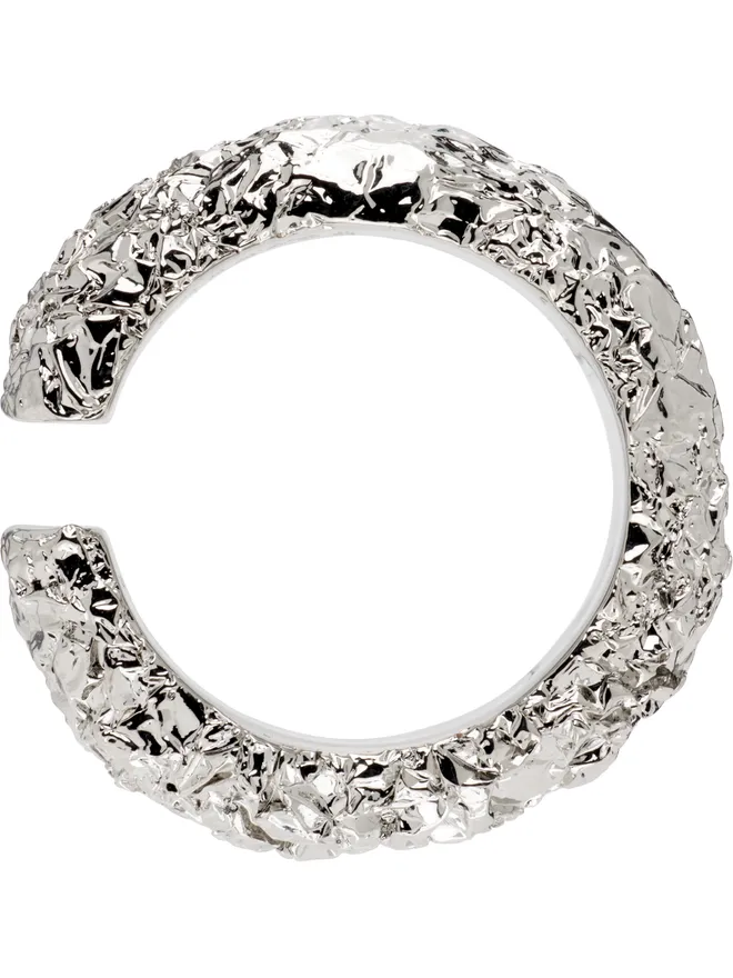 MM6 Maison Margiela MM6 Maison Margiela 'Silver Foil' イヤカフの商品画像