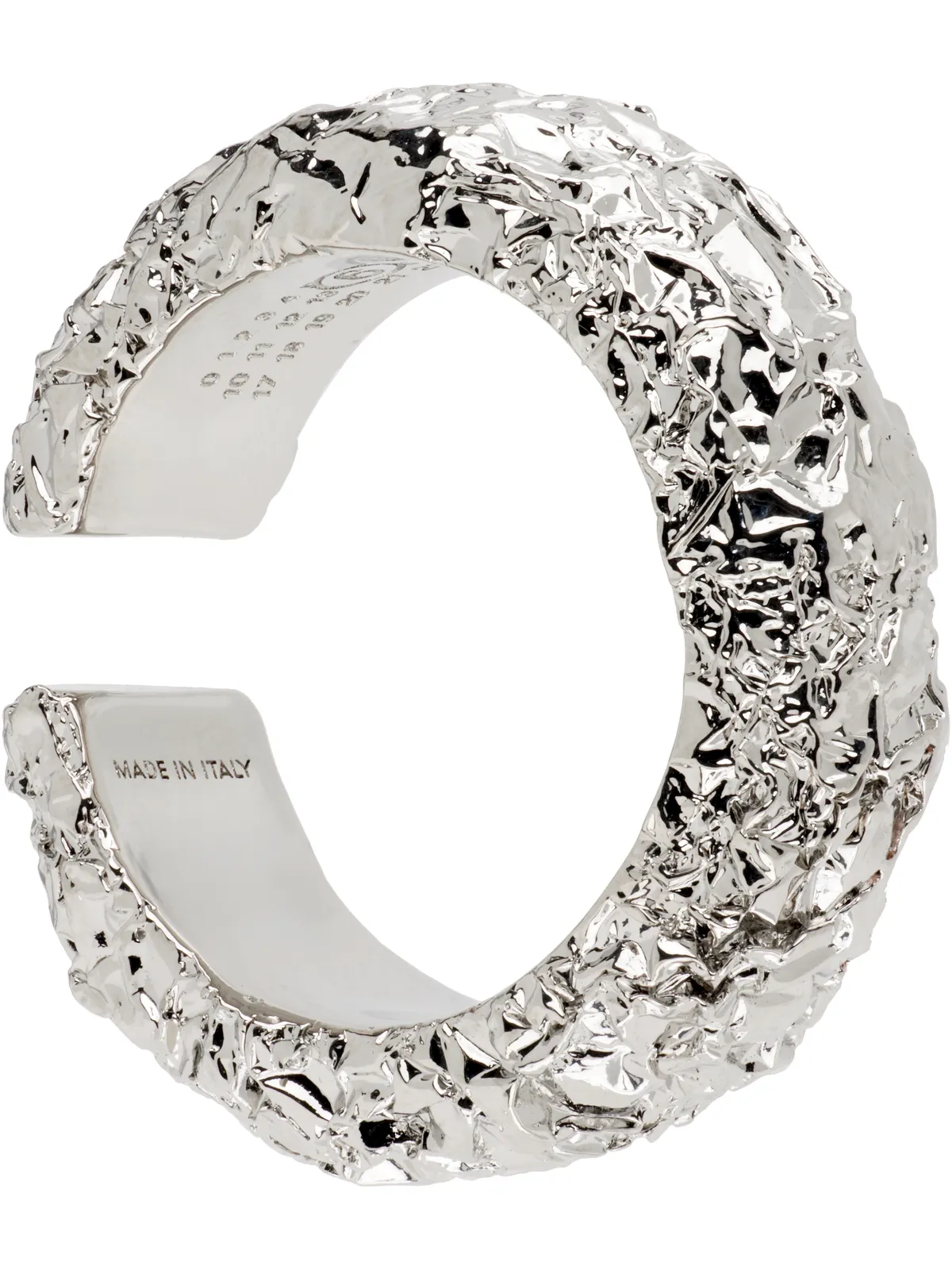 MM6 Maison Margiela 'Silver Foil' イヤカフ - 画像2
