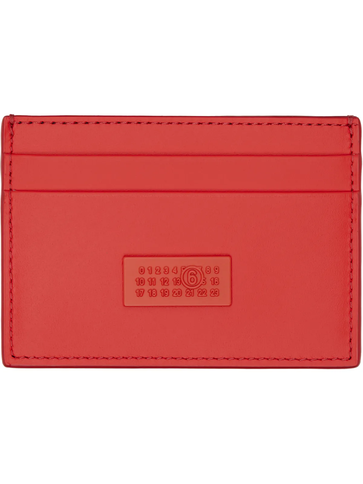 MM6 Maison Margiela Numeric レザー カードケース - 画像1