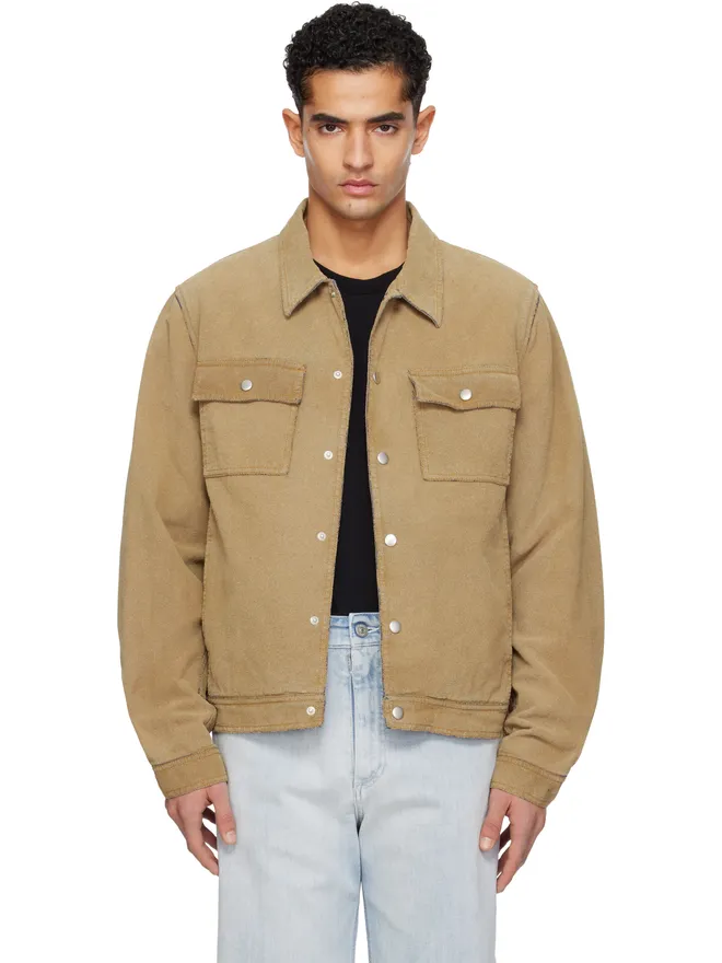 MM6 Maison Margiela MM6 Maison Margiela フェイクスエード トラッカージャケットの商品画像