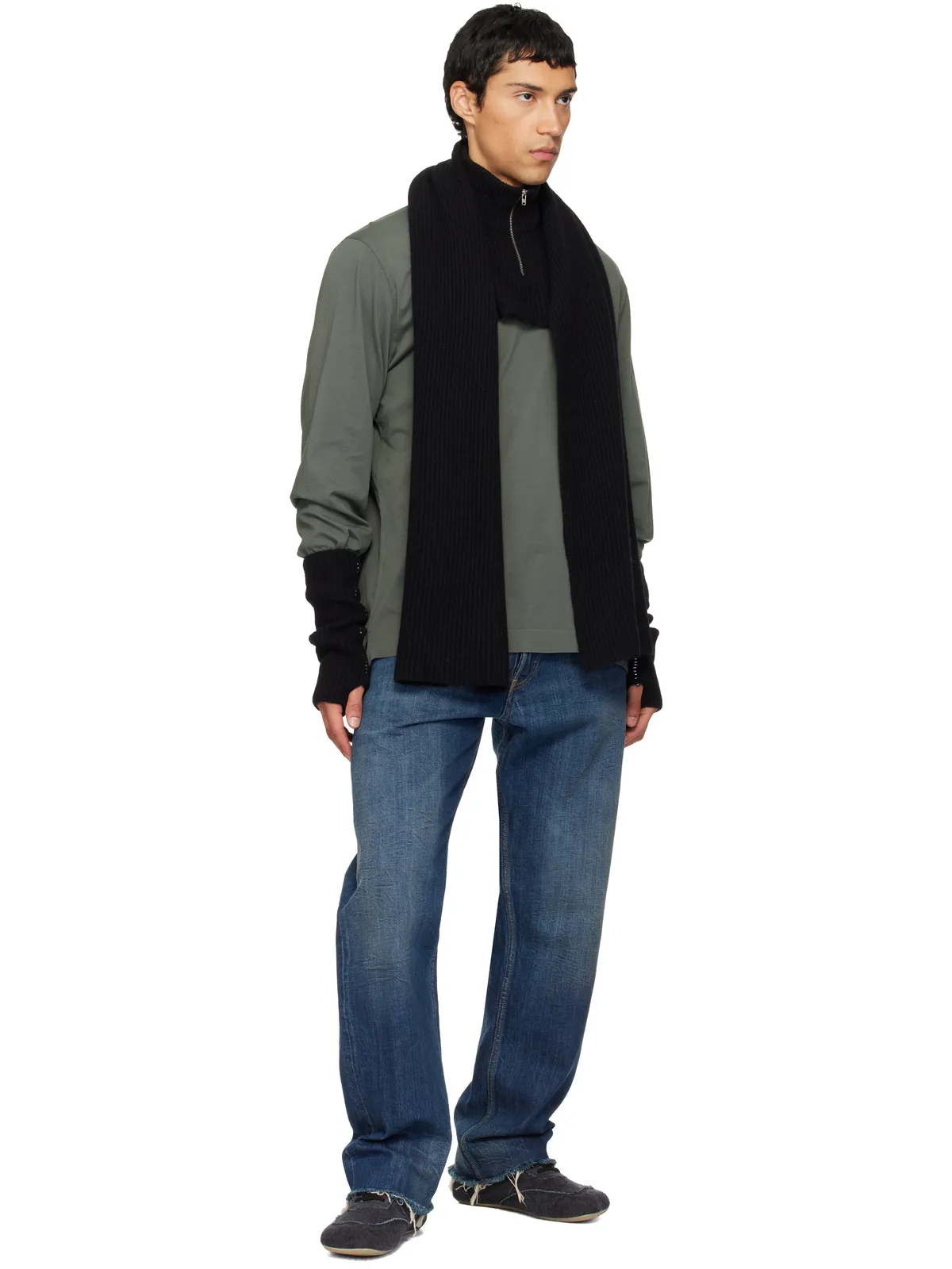 MM6 Maison Margiela フィッシャーマンズリブ アームウォーマー - 画像3