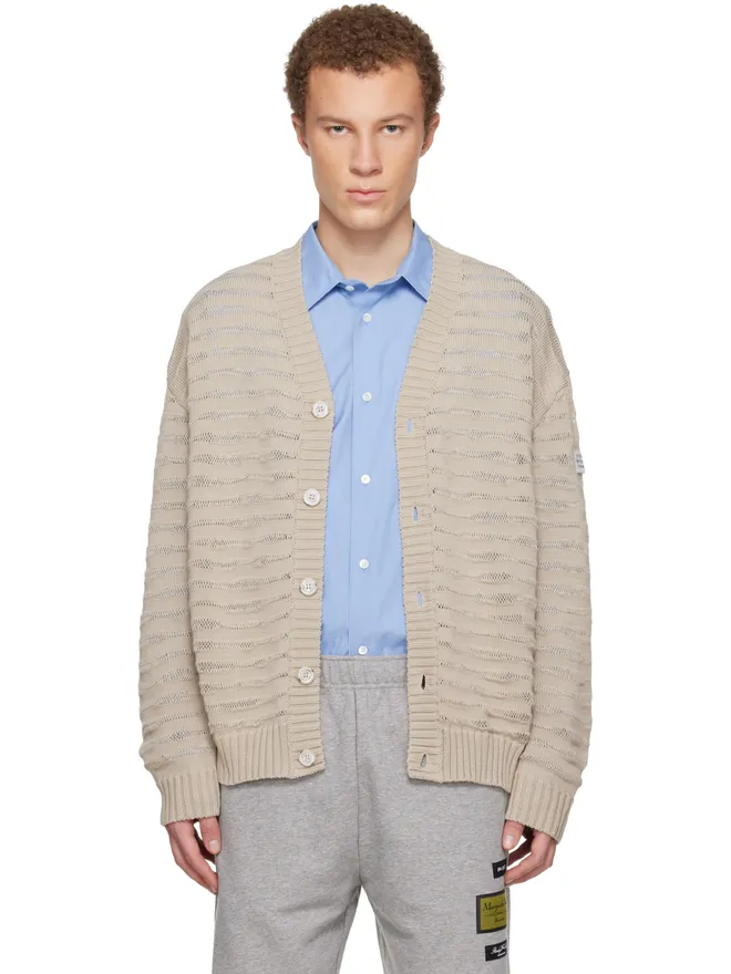 MM6 Maison Margiela MM6 Maison Margiela Open-Knit Stripe カーディガンの商品画像
