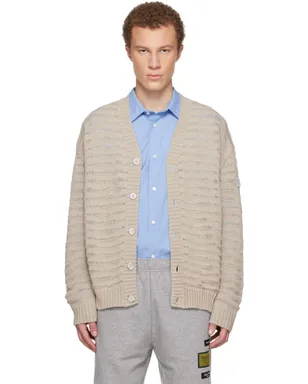 MM6 Maison Margiela Open-Knit Stripe カーディガン - サムネイル1