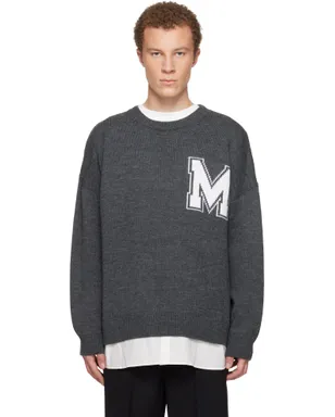 MM6 Maison Margiela Two-In-One Varsity Knit セーター - サムネイル1