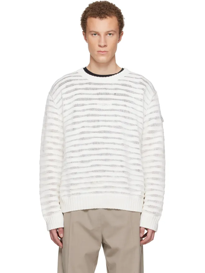 MM6 Maison Margiela MM6 Maison Margiela Open-Knit Stripe プルオーバーの商品画像