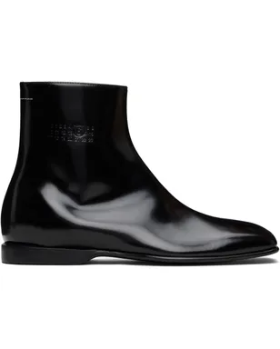 MM6 Maison Margiela レザー アンクルブーツ - サムネイル1