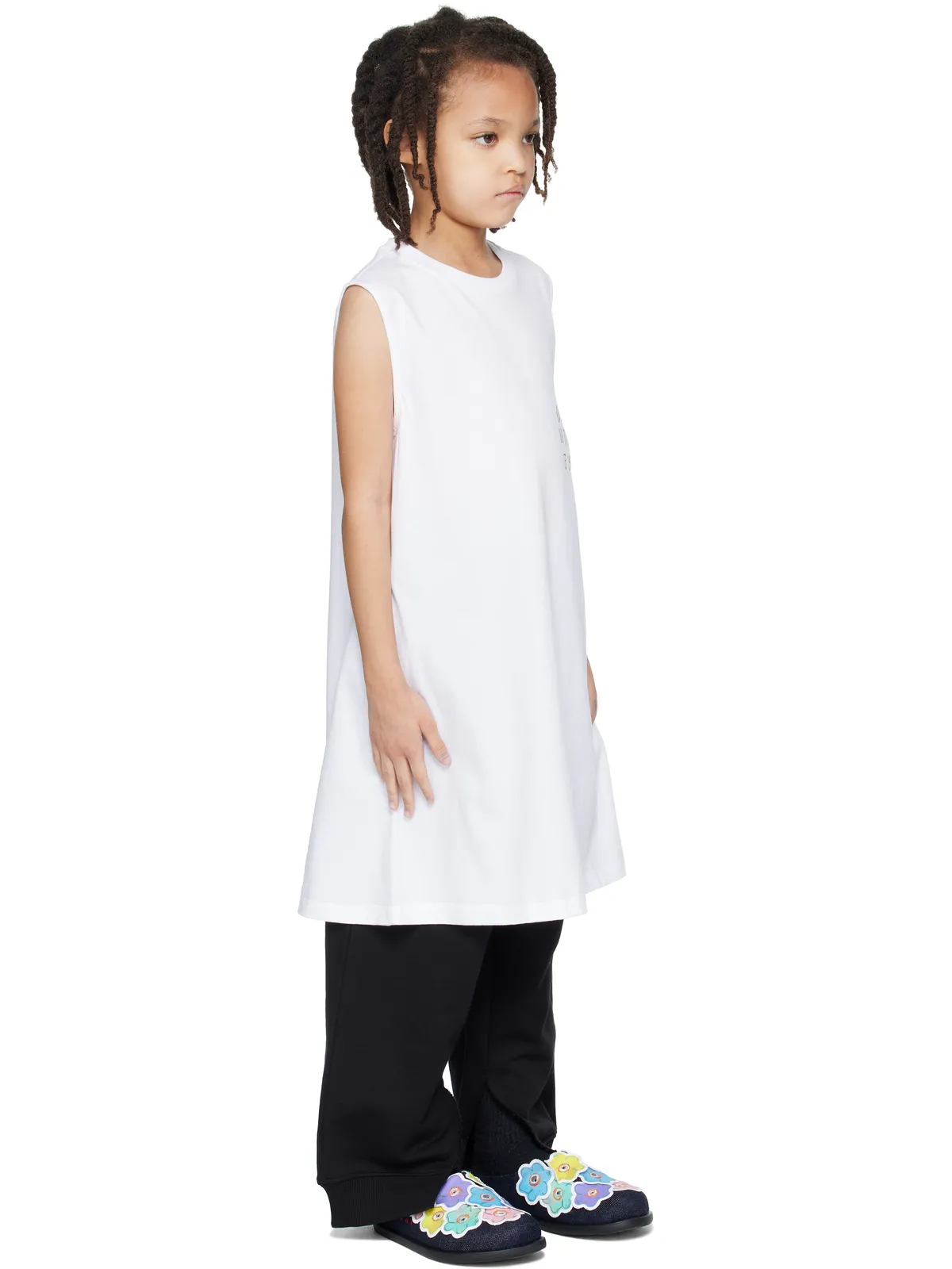 MM6 Maison Margiela キッズ｜ ロゴ タンク ワンピース - 画像2