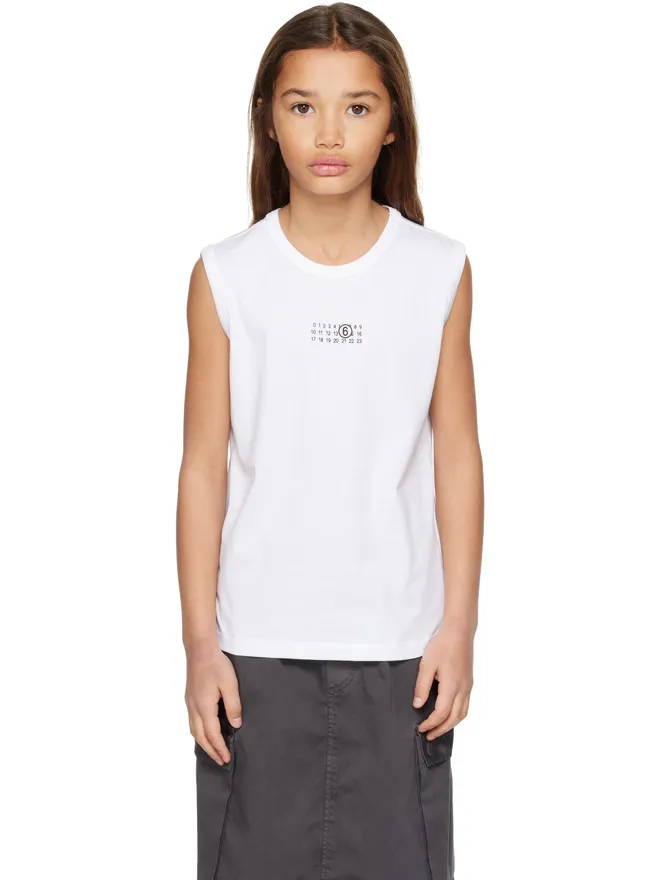 MM6 Maison Margiela MM6 Maison Margiela キッズ｜ ロゴプリント タンクトップの商品画像