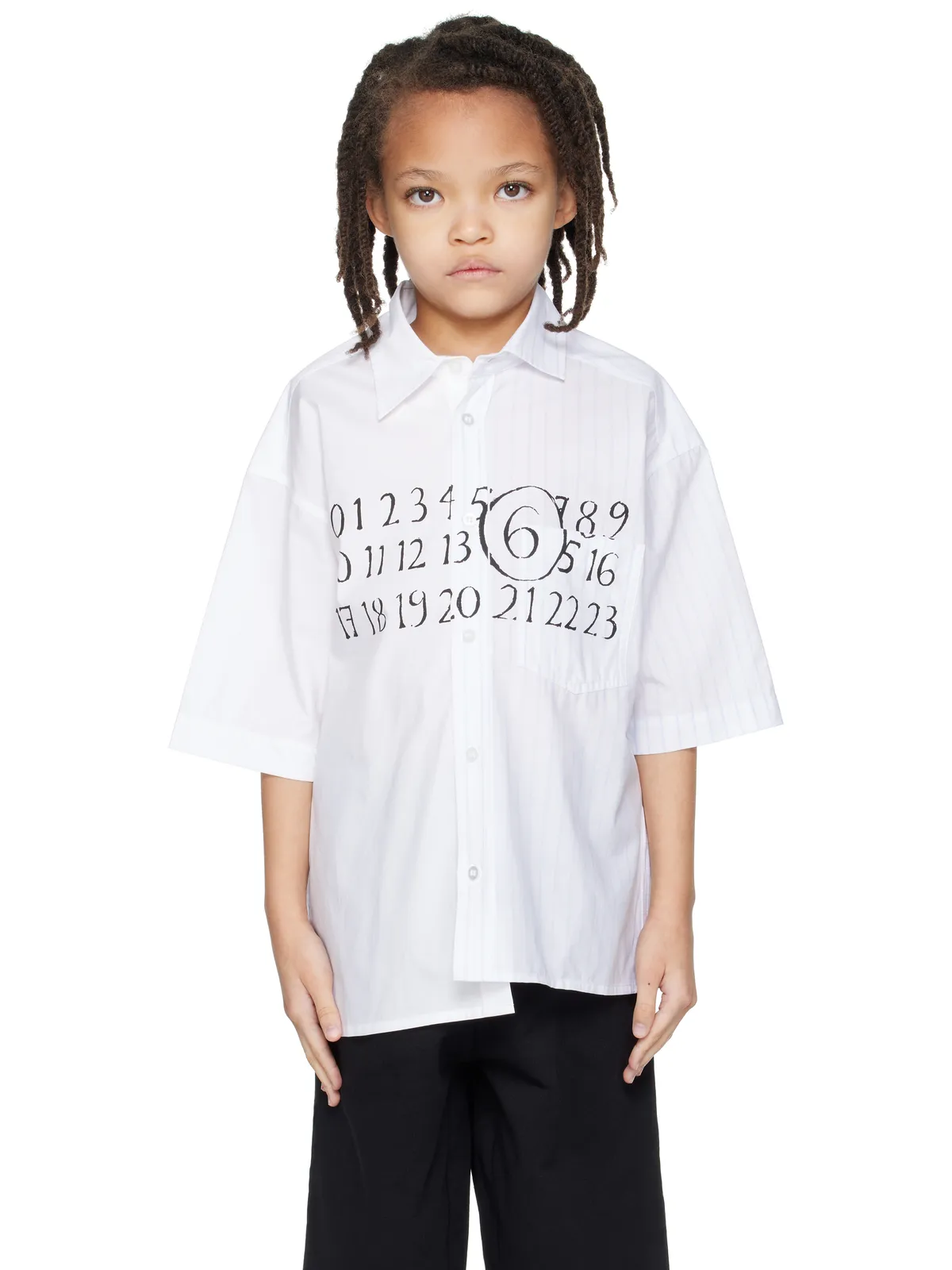 MM6 Maison Margiela キッズ｜ ロゴ シャツ - 画像1