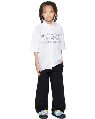 MM6 Maison Margiela キッズ｜ ロゴ シャツ - サムネイル4
