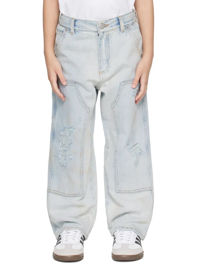 MM6 Maison Margiela MM6 Maison Margiela キッズ｜ ディストレスジーンズの商品画像