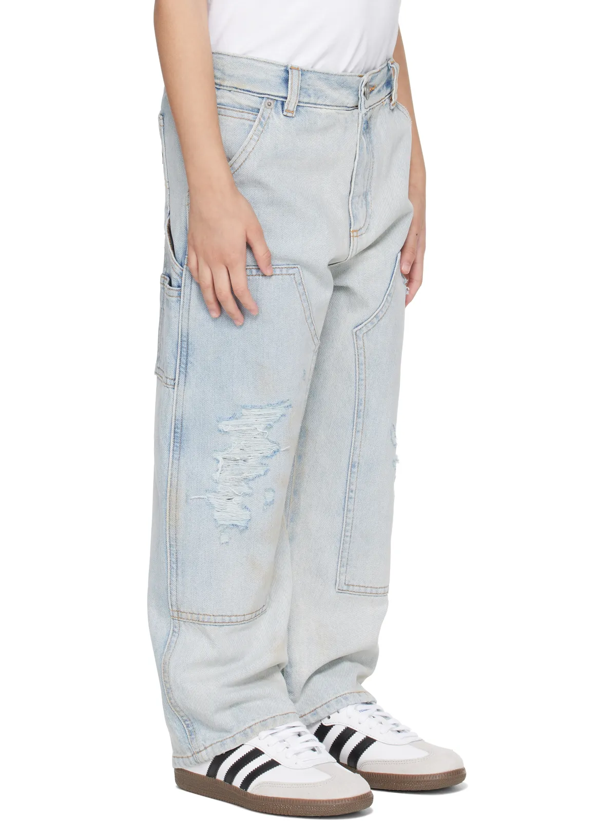MM6 Maison Margiela キッズ｜ ディストレスジーンズ - 画像2