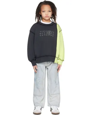 MM6 Maison Margiela キッズ｜ ディストレスジーンズ - サムネイル4
