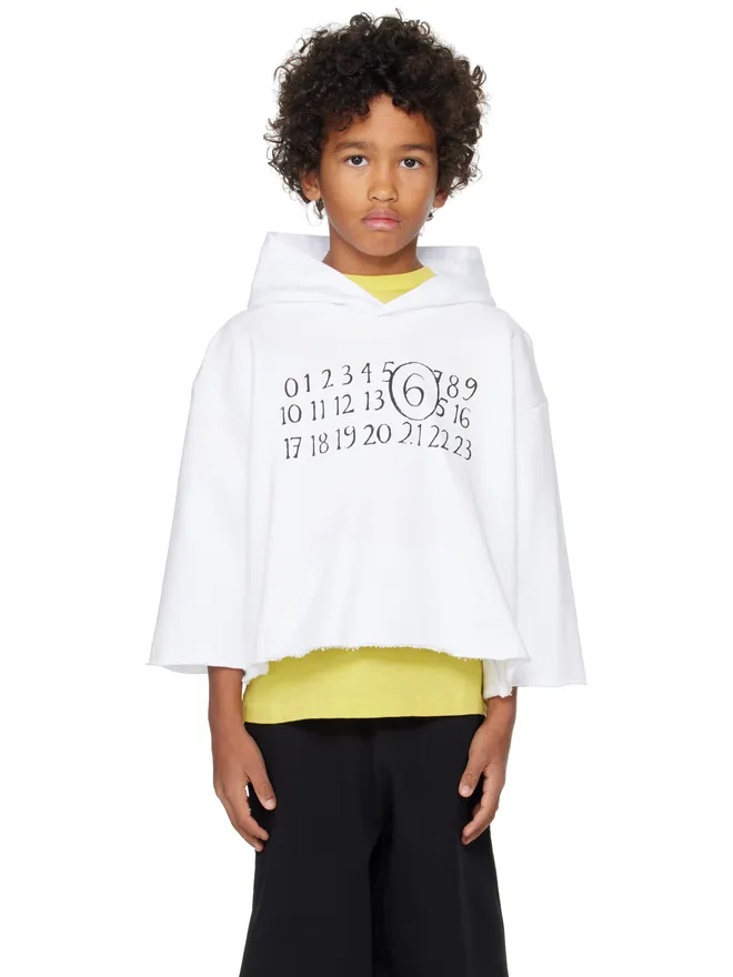MM6 Maison Margiela MM6 Maison Margiela キッズ｜ ロゴプリント フーディの商品画像