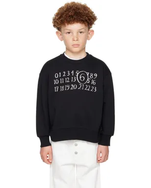 MM6 Maison Margiela キッズ｜ ロゴプリント スウェットシャツ - サムネイル1