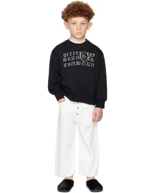 MM6 Maison Margiela キッズ｜ ロゴプリント スウェットシャツ - サムネイル4