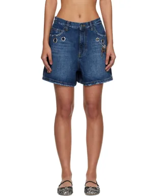 Marc Jacobs グロメット デニムショートパンツ - サムネイル1