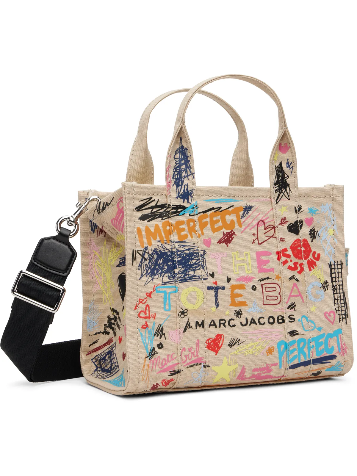 Marc Jacobs 'The Punk Scribble Canvas Small' トートバッグ - 画像2