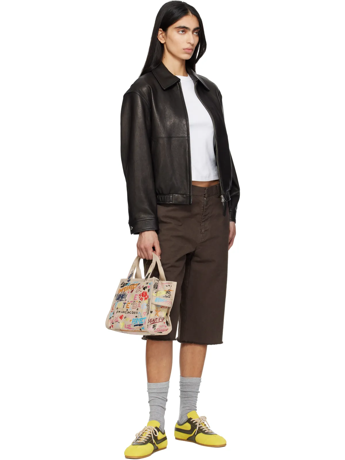 Marc Jacobs 'The Punk Scribble Canvas Small' トートバッグ - 画像4