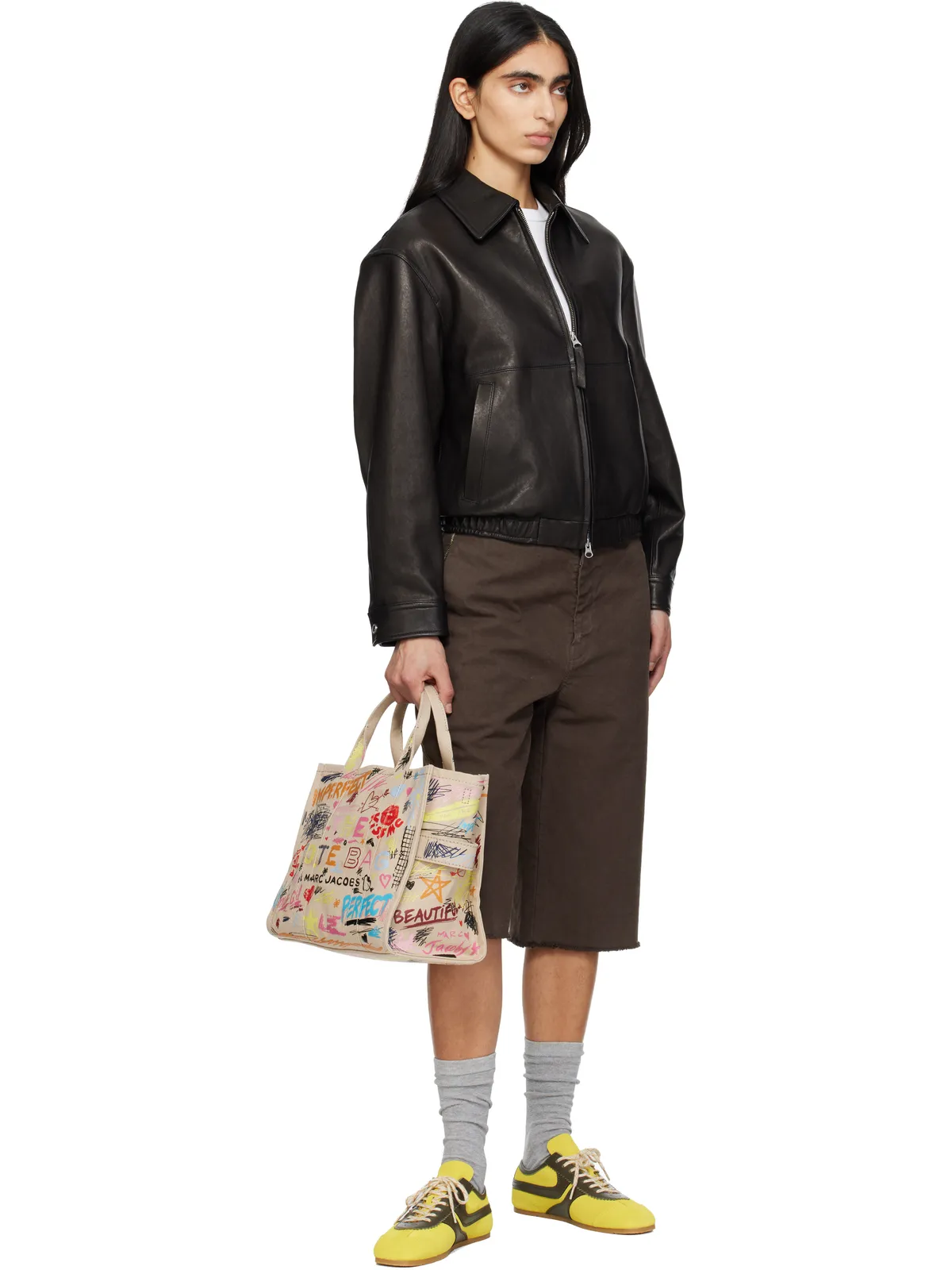 Marc Jacobs 'The Punk Scribble Canvas Medium' トートバッグ - 画像4
