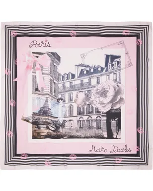 Marc Jacobs SSENSE限定 'The Paris Silk' City スカーフ - サムネイル1