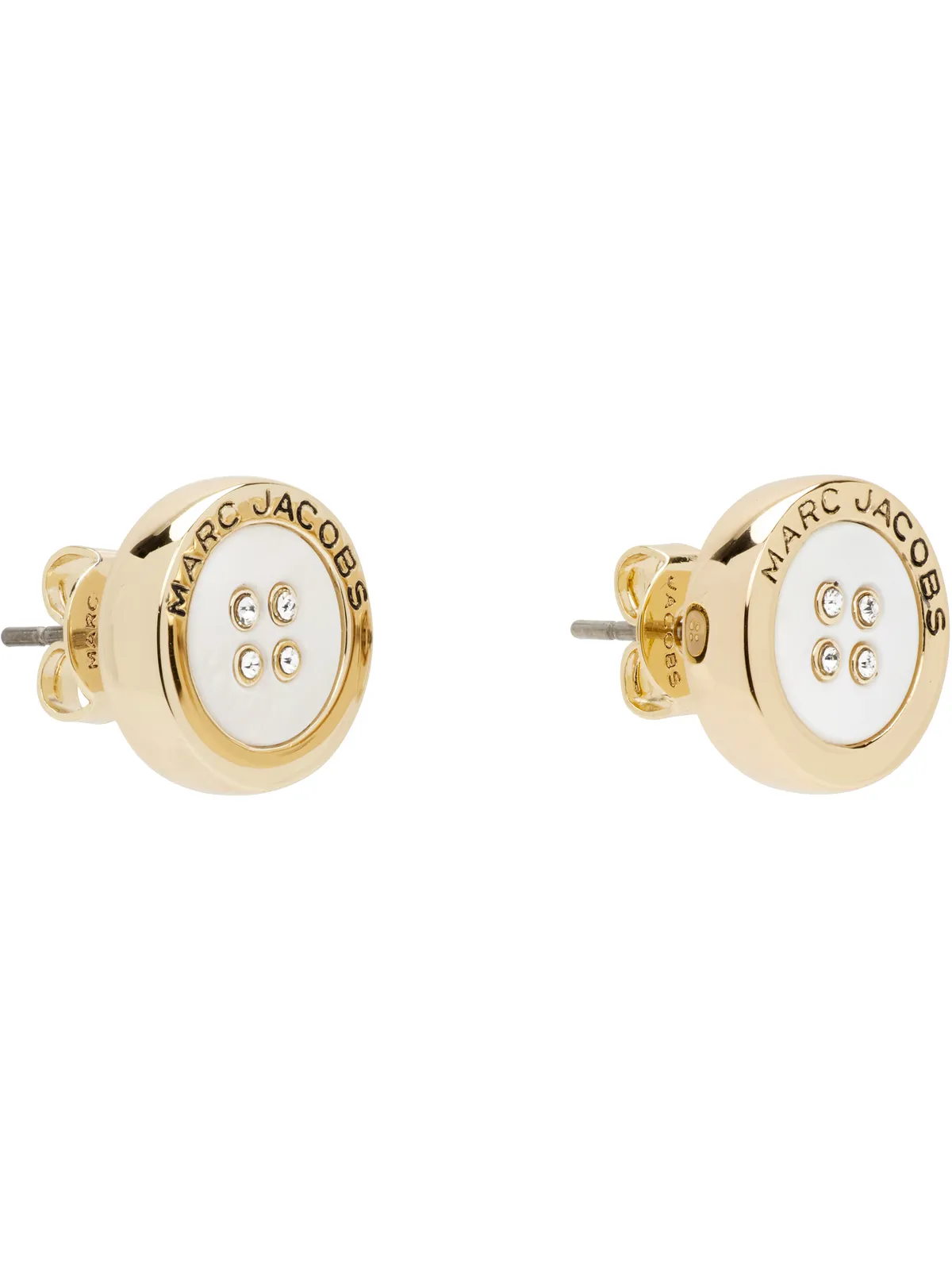 Marc Jacobs 'The Button' マザーオブパール スタッドピアス - 画像2