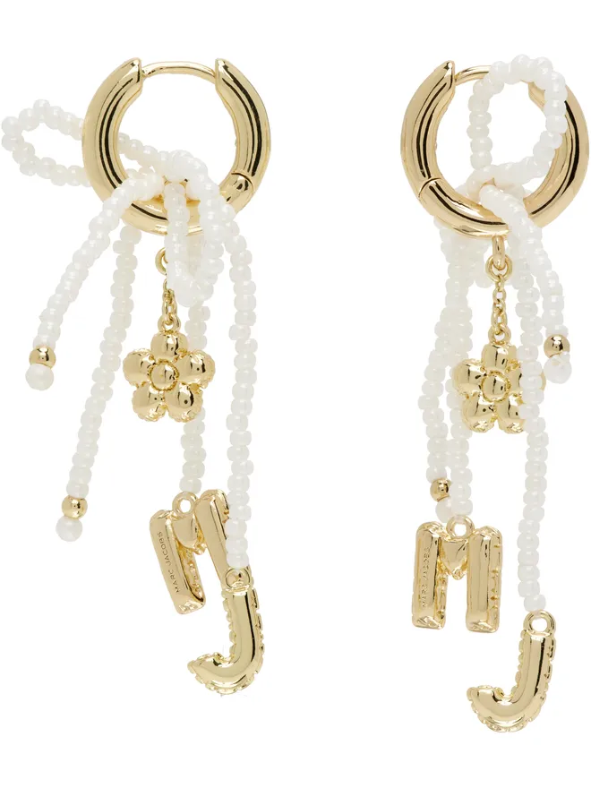 Marc Jacobs Marc Jacobs 'The Beaded MJ' ピアスの商品画像