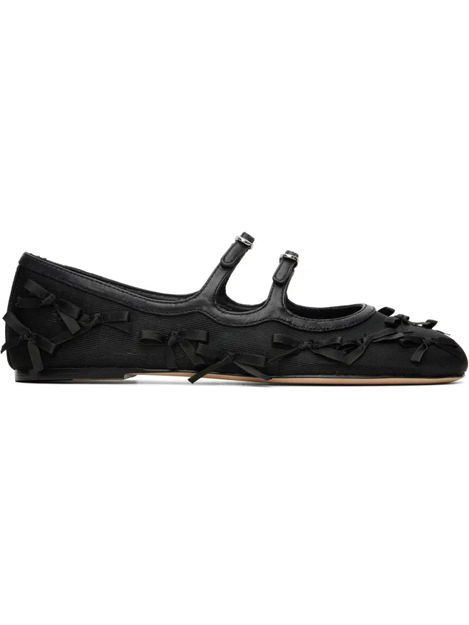 Marc Jacobs Marc Jacobs 'The Bow Mesh Kiki' バレエシューズの商品画像