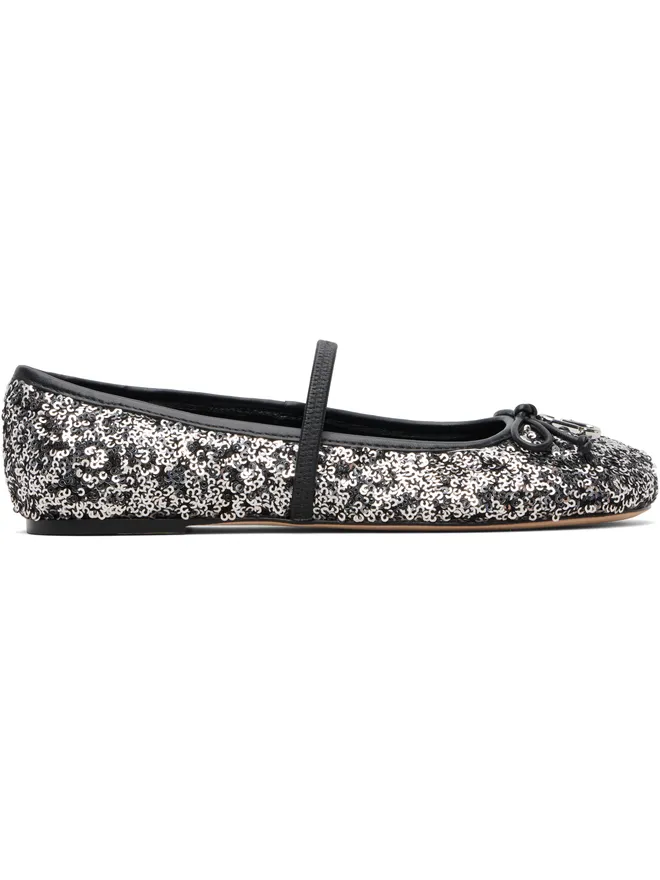Marc Jacobs Marc Jacobs 'The Sequin Sabrina' バレエシューズの商品画像